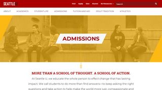 
                            2. Admissions - Seattle University