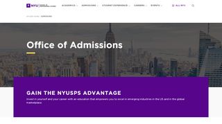 
                            4. Admissions | SPS - NYU School of Professional Studies