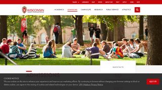 
                            9. Admissions - University of Wisconsin–Madison
