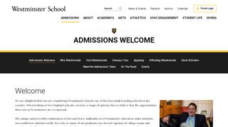 
                            7. Admissions | Westminster Boarding School in New England