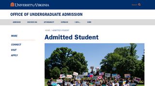 
                            3. Admitted Student | Office of Undergraduate ... - UVA Admission