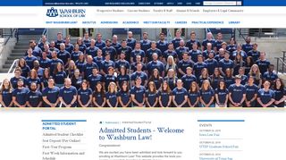 
                            5. Admitted Student Portal - Washburn University School of Law