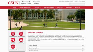 
                            9. Admitted Students | California State University, Northridge - CSUN.edu