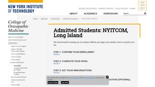 
                            2. Admitted Students: NYITCOM, Long Island | College of Osteopathic ...