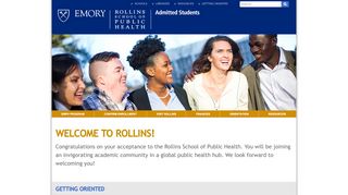 
                            1. Admitted Students Portal - Rollins School of Public Health - Emory ...