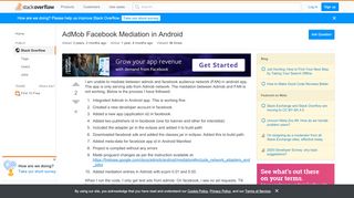 
                            9. AdMob Facebook Mediation in Android - Stack …