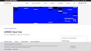 
                            11. ADNOC Sour Gas (Al Hosn Gas), UAE - Company Information ...