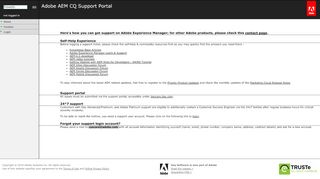 
                            10. Adobe AEM CQ Support Portal - Contact - DayCare