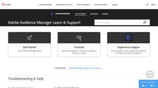 
                            5. Adobe Audience Manager Learn & Support