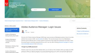 
                            3. Adobe Audience Manager: Login Issues – Adobe …