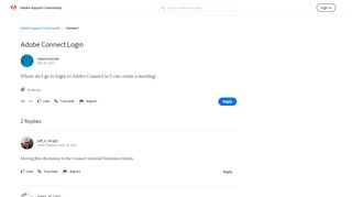 
                            6. Adobe Connect Login | Adobe Community