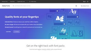 
                            1. Adobe Fonts | Explore unlimited fonts