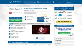 
                            7. Adobe Marketing Cloud Reviews: Overview, Pricing and Features