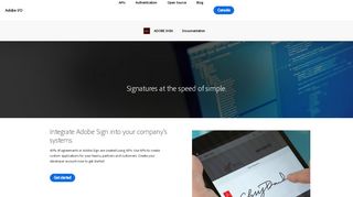 
                            10. Adobe Sign - Adobe.io