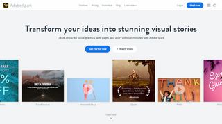 
                            9. Adobe Spark - Transform your ideas into visual stories - …