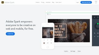 
                            9. Adobe Spark - Transform your ideas into visual …