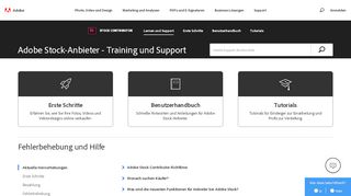 
                            5. Adobe Stock-Anbieter - Training und Support