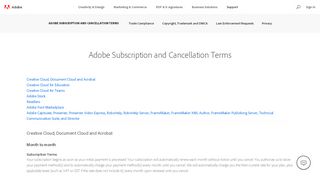 
                            6. Adobe Subscription and Cancellation Terms | Adobe