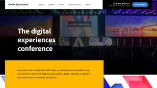 
                            8. Adobe Symposium 2019 | The Digital Experiences Conference ...