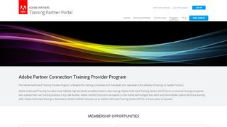 
                            7. Adobe Training Partner Portal Program