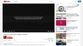 
                            5. Adobe XD - Login Page UI Design Timelapse - YouTube
