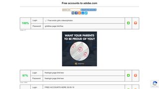 
                            2. adobe.com - free accounts, logins and passwords