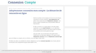 
                            5. Adopteunmec connexion mon compte - …