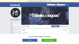 
                            5. AdottaUnRagazzo - About | Facebook