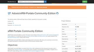 
                            7. Adoxio/xRM-Portals-Community-Edition - Libraries.io