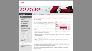 
                            5. ADP Advisor | Connect with Users of ADP Solutions