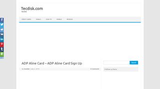 
                            10. ADP Aline Card - ADP Aline Card Sign Up - Tecdisk.com