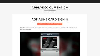 
                            8. adp aline card sign in | Applydocoument.co