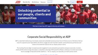 
                            4. ADP Corporate Social Responsibility - ADP.com