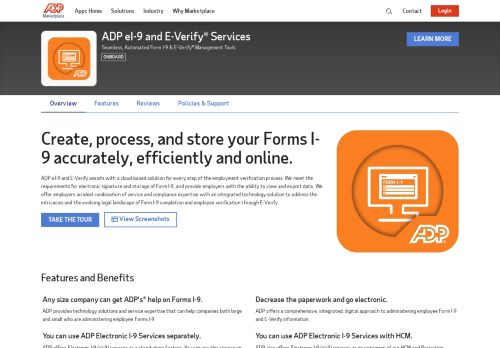 
                            1. ADP eI-9 and E-Verify® Services by ADP, LLC | ADP Marketplace