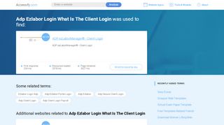 
                            9. Adp Ezlabor Login What Is The Client Login at top ...