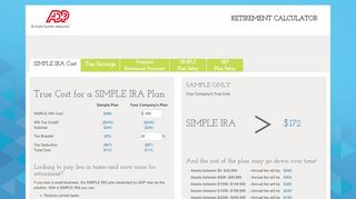 
                            2. ADP Retirement Solutions Calculator