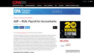 
                            6. ADP — RUN, Payroll for Accountants - cpapracticeadvisor.com