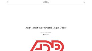 
                            3. ADP TotalSource Portal Login Guide - AIM Blog