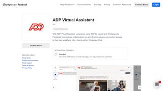 
                            8. ADP Virtual Assistant | Integrations | Workplace by Facebook