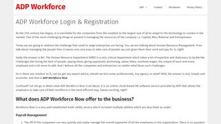 
                            7. ADP Workforce Login & Registration - ADP Workforce