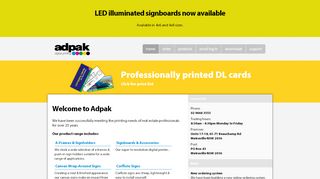 
                            1. Adpak Products - Home Page