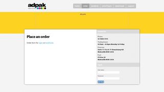 
                            6. Adpak Products - Order