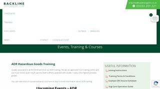 
                            9. ADR Hazardous Goods Training | Backline …