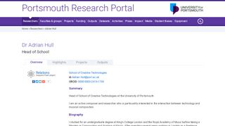 
                            6. Adrian Hull - Portsmouth Research Portal - University of Portsmouth