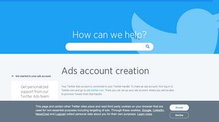 
                            4. Ads Account creation - Twitter for Business