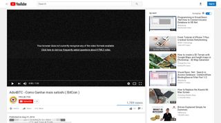 
                            9. Ads4BTC - Como Ganhar mais satoshi ( BitCoin ) - YouTube