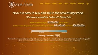 
                            1. AdsCash A New Decentralized Cryptocurrency Exclusively ...