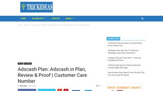 
                            2. AdsCash Plan | AdsCash.in Reviews | Pending Payment ...