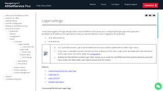 
                            1. ADSelfService Plus - Logon Setting Configuration Guide