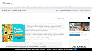 
                            6. AdSense Login to Update to Google Account - Tech Journey